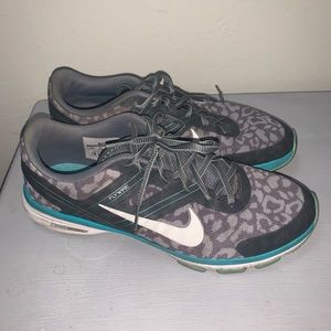 Blue cheetah Nikes